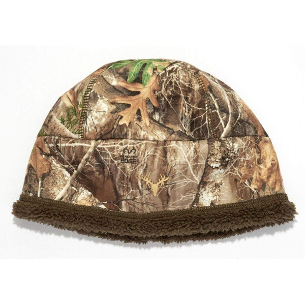 HOT SHOT Men’s Camo Twister Stormproof Beanie – Realtree Edge Outdoor Hunting Camouflage