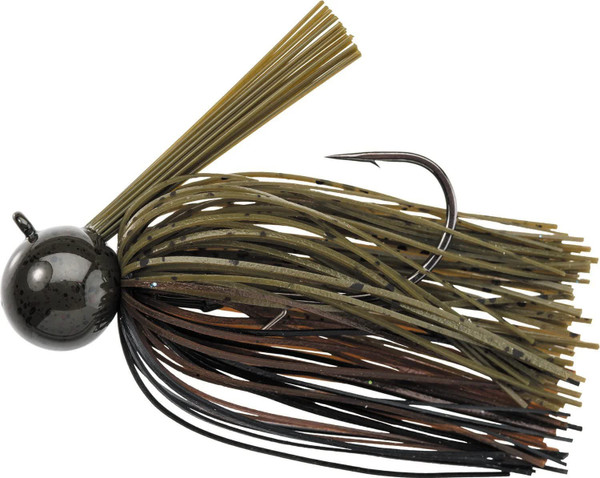 Evergreen IR 5/16 OZ. Finesse JIG DK GRN Pumpkin BRN Craw