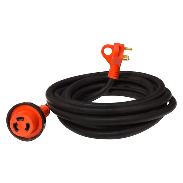 Valterra - A10-3025ED Mighty Cord RV 30-Amp Detachable Power Cord, 25-Foot Cord for RV, Red