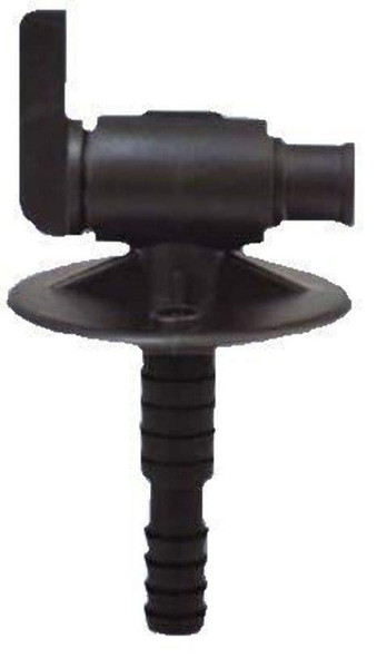 Valterra Universal Drain Valve Black A01-2025BKVP