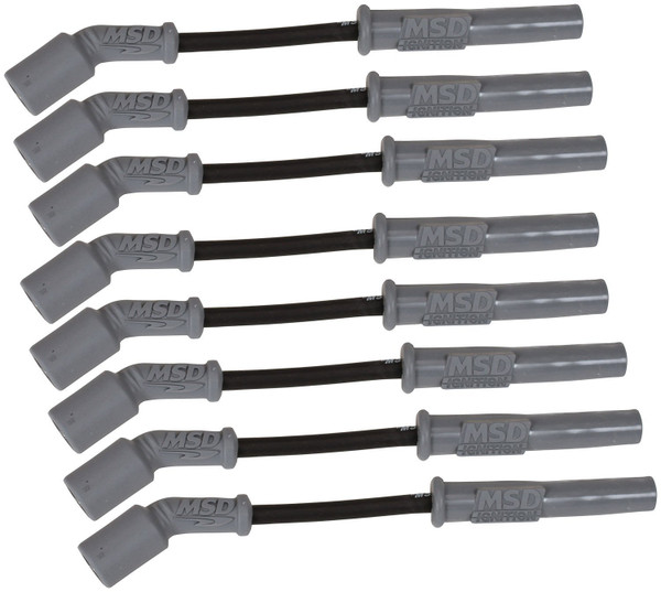 MSD 32813 Super Conductor Spark Plug Wire Set, Black