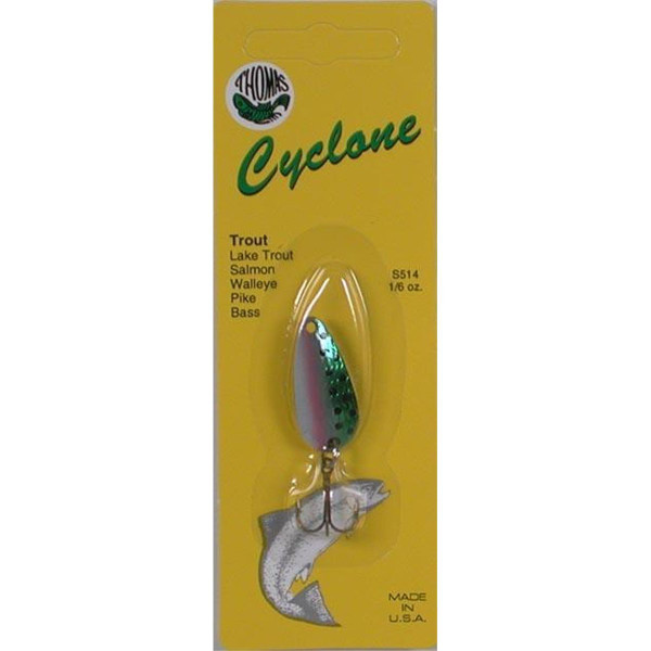 Thomas Spinning Lures Cyclone 1/6 0Z Rainbow Trout Fishing Equipment