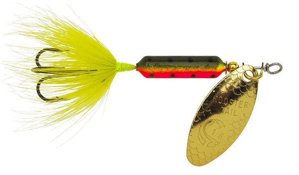Yakima Bait Wordens Original Rooster Tail Spinner Lure, Fire Tiger, 1/8-Ounce