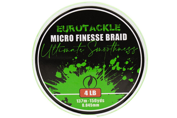 Eurotackle Micro Finesse Ultimate Smoothness Braid Ultra-Light BFS Fishing Line (8lbs/Test)