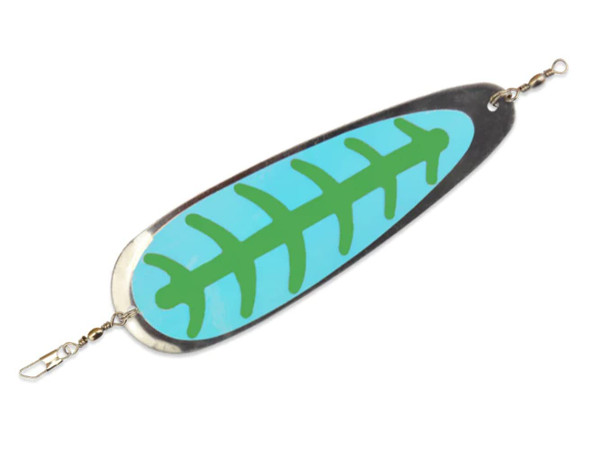 SHASTA TACKLE Sling Blade #4 Dodger, Green, 6 in.