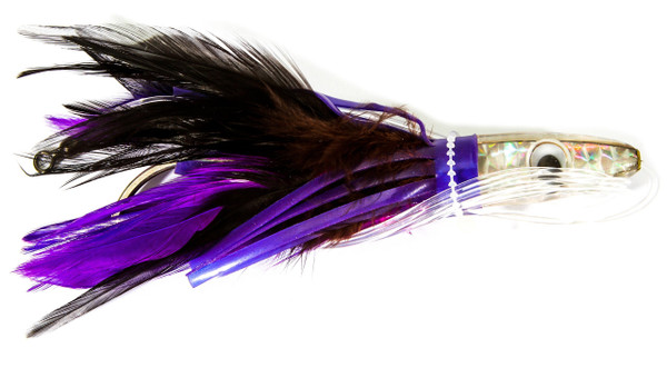 Boone Tuna Treat 6/0 Rigged Lure, Purple/Black, 6-Inch