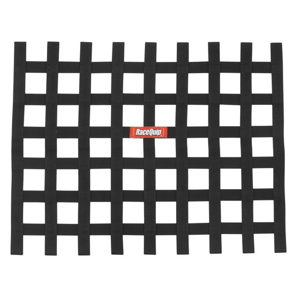 RaceQuip Race Car Window Net Ribbon Style Black 18H x 24W 721005