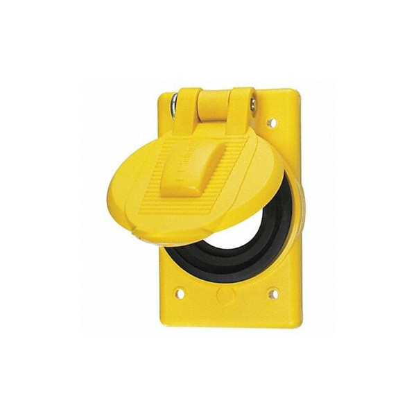 Hubbell Life Cover Plate, Marine Grade, Weatherproofing for Old Style #26cm10 Receptacle