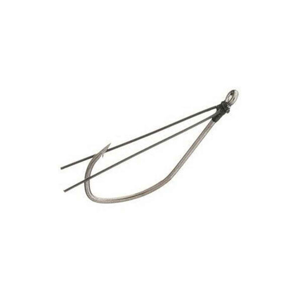 Eagle Claw Trokar Weedless Finesse Hook, Platinum Chrome, One Size
