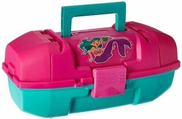 Frabill Plano Youth Mermaid Tackle Box, Magenta/Teal, Premium Tackle Storage