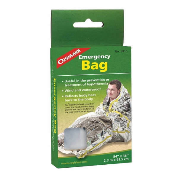 Coghlan's Emergency Bag Silver, 84 x 36 Inches (213 x 91.5 cm)