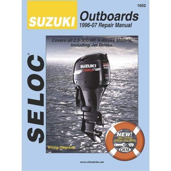 Seloc Suzuki 4-Stroke Outboard Engine Repair Manual, 1996-2007