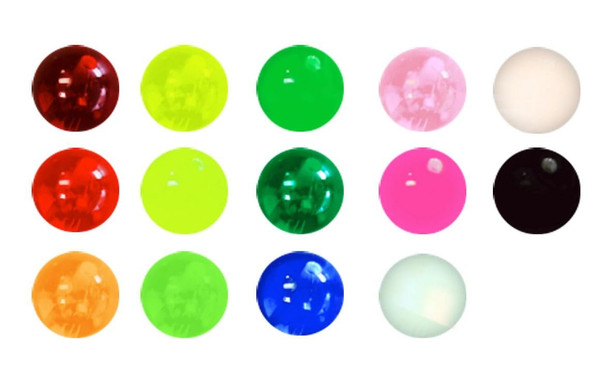 Oregon Tackle Round Beads (Pack of 100), Chartreuse Transparent, 4mm