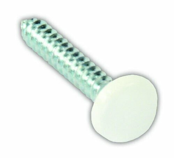 JR Products 20415 Kappet Screws with Covers, Pack of 14 - White