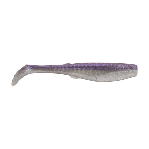 Berkley Gulp! Saltwater Paddleshad Fishing Soft Bait, Purple Chrome, 4in