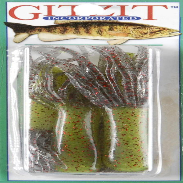 GITZIT 3.5" Fat 4 Pack 3 Hook OLV Smkrd - 94136