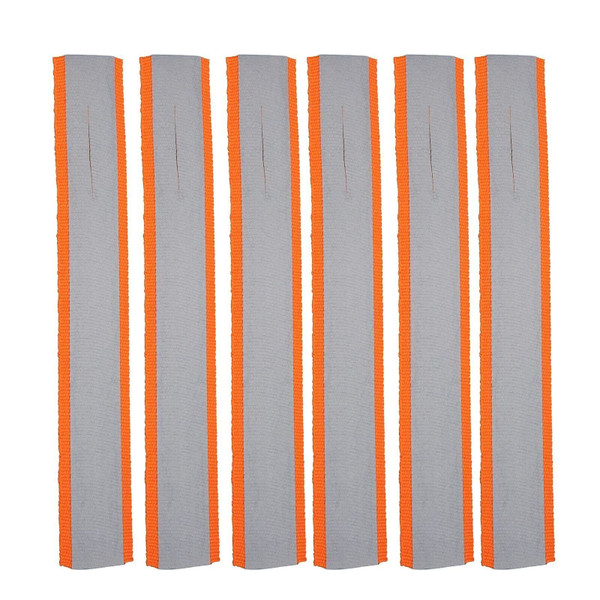 Allen Company 6" Highly Reflective Flagging Strips, 6-Strips Per Pack, Orange