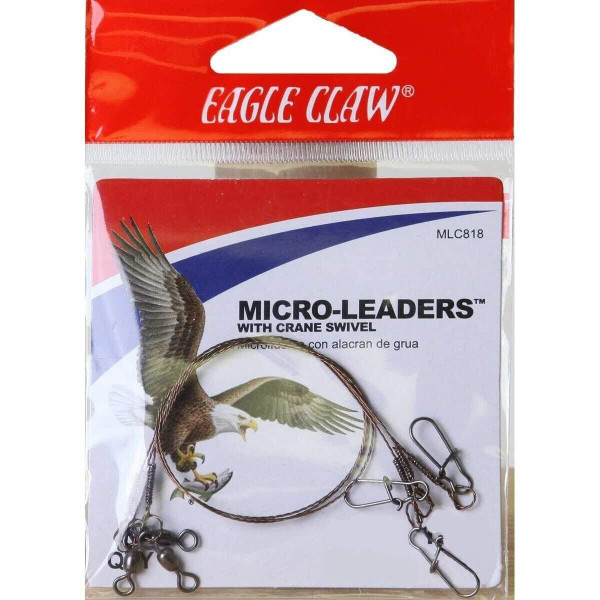 Eagle Claw Micro Leader 8", 12LB., (MLC812)