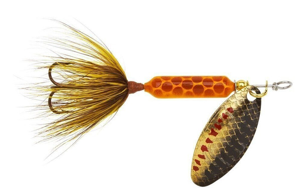 Yakima Bait Wordens Original Rooster Tail Spinner Lure, Mustard, 1/4-Ounce