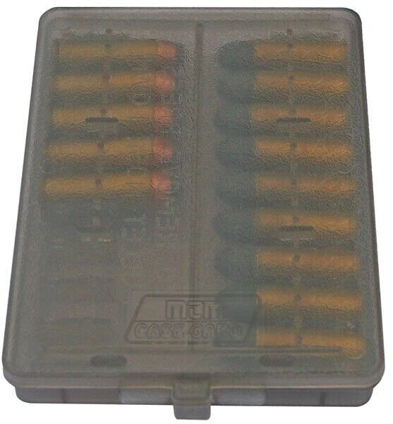 MTM Handgun 18 Cartridge Round Ammo Wallet 44 Rem Mag Clear Smoke W184441