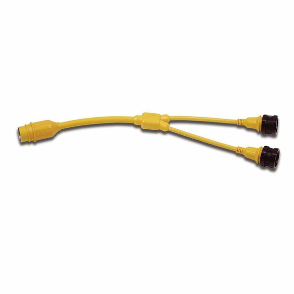 Marinco 152AY Marine Electrical Shore Power "Y" Adapter (Yellow)