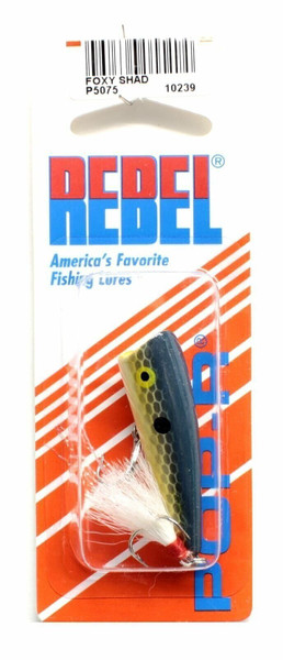 Rebel Lures Teeny Pop R Fishing Lure (2-Inch, Foxy Shad) Rebel Lures Teeny Pop R Fishing Lure (2-Inch, Foxy Shad)