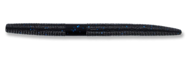 Yamamoto Senko Rubber Worm Fishing Lure 5 In Black Blue Flake 10/Pk 9-10-021