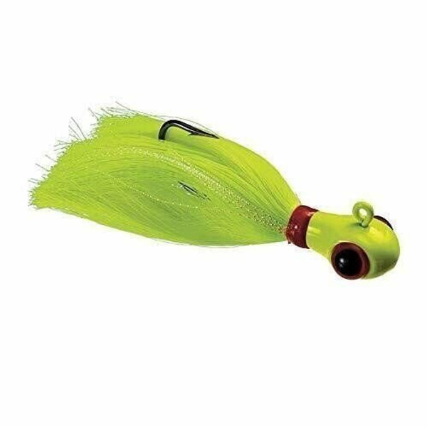 Sea Strike SSCJ15-CC Bugeye Jig, 1 43467 oz, Chartreuse Head/Chartreuse