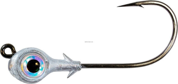 Z Man Redfish Eye Jighead Hvy Duty #4/0 Mustad Hook 1/8 Oz Prl 3/Pk REJH18-02PK3