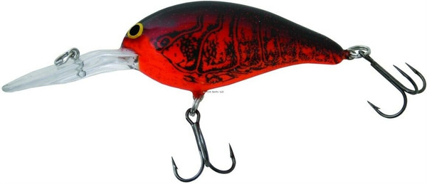 Bill Norman Double Deep Crankbait 3" 5/8 Oz Gel-Coat Chili Bowl NMDD22F135