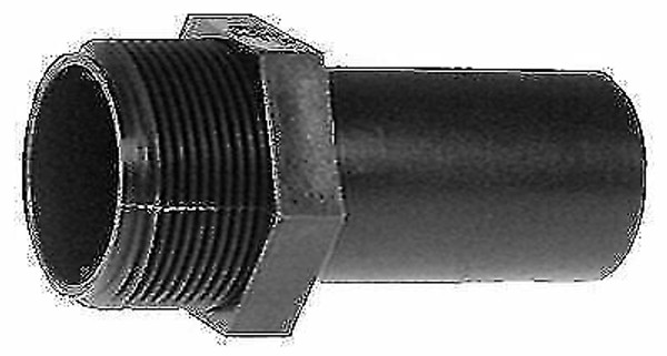 Shield Rubber Straight Sanitation Hose Fitting 1-1/2" x 1-1/2"MP 18-800-1120