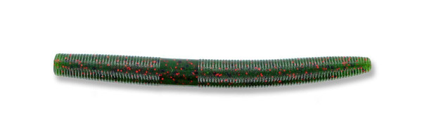 Yamamoto 9S-10-208 Senko Worm, 4" 10pk, Watermelon with Large Black & Small Red
