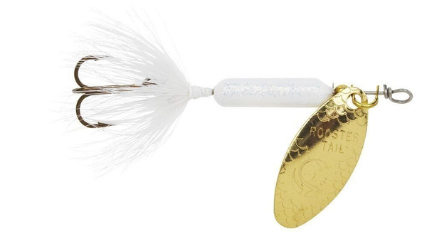 Yakima Bait 210-GWH Wordens Original Rooster Tail Spinner Lure, 1/6 oz, Glitter