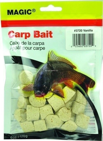 Magic 3720 Carp Bait, Preformed, 6 oz Bag, White/Vanilla