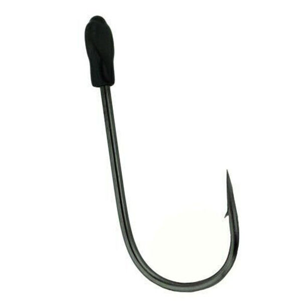 Gamakatsu Trailer SP Needle Pointed Hook w/Coated Eye #3/0 NS Black 4/Pk 284413