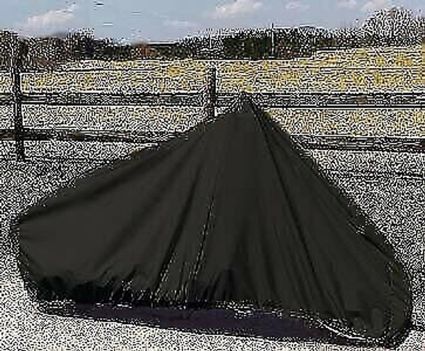 Carver Sun-Dura Full Dress Touring Motorcycle w/Up to 15" Windshield Cover - Bla