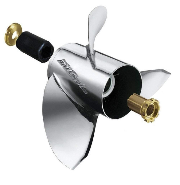 Michigan Wheel 933519 Ballistic A-Series 3-Blade Stainless Steel Propeller - RH,