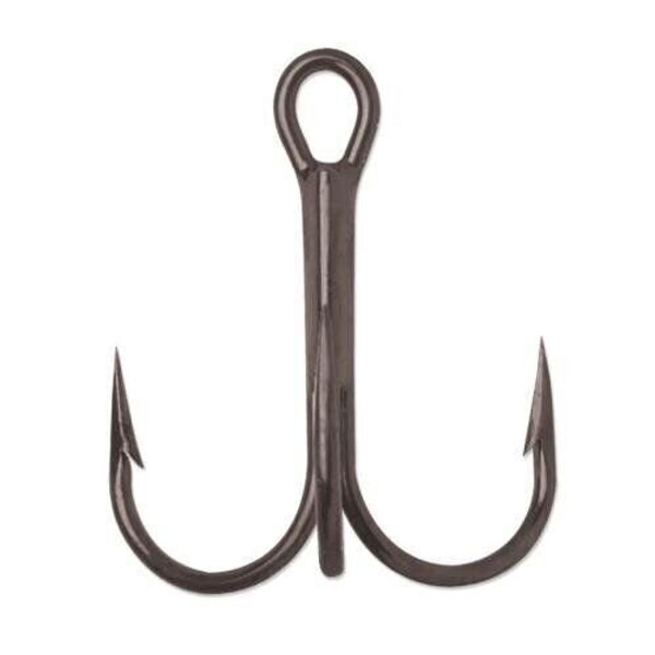 VMC 9650BN#8PP Round Bend Treble Hooks SZ 8 Black Nickel 1X Strong 7 PK