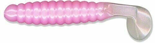 Slider Crappie/Panfish Grub Lure, 1-1/2-Inch, Pink/Pearl