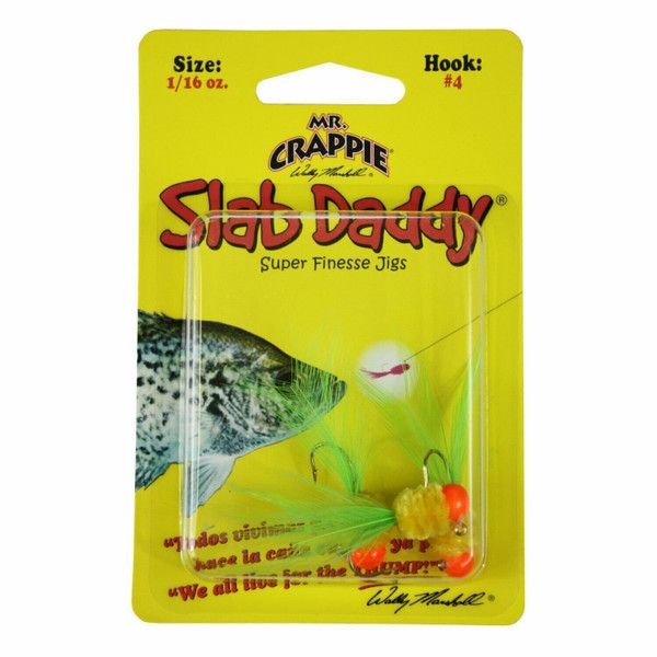 Blakemore TTI Fishing Co Mr Crappie Slab Daddy Hook-Pack of 3 (Orange/Yellow/...