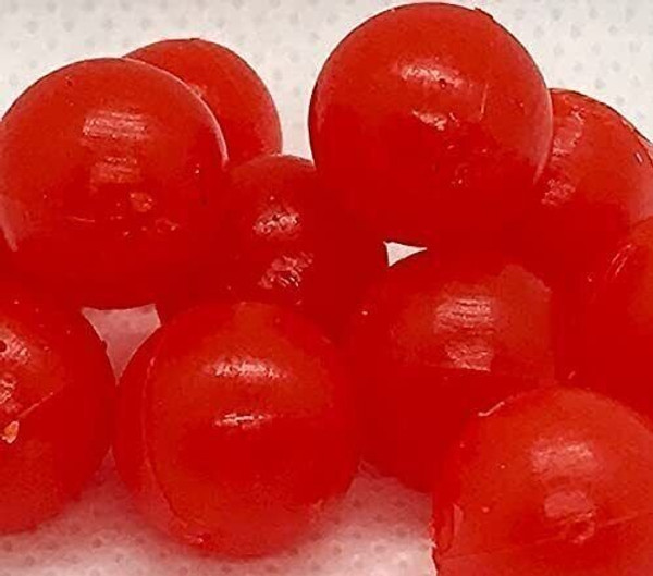 BnR Tackle SBRN14 Soft Beads, 14 mm, roe Natural, Neutral Buoyancy, 10/Pack