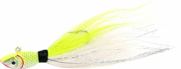 Sea Strike SSBTJR12-CW Bucktail Jig with Rattle and Grub Keeper