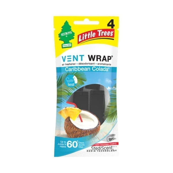 LITTLE TREES Car Air Freshener. Vent Wrap Provides Long-Lasting Scent, Slip on