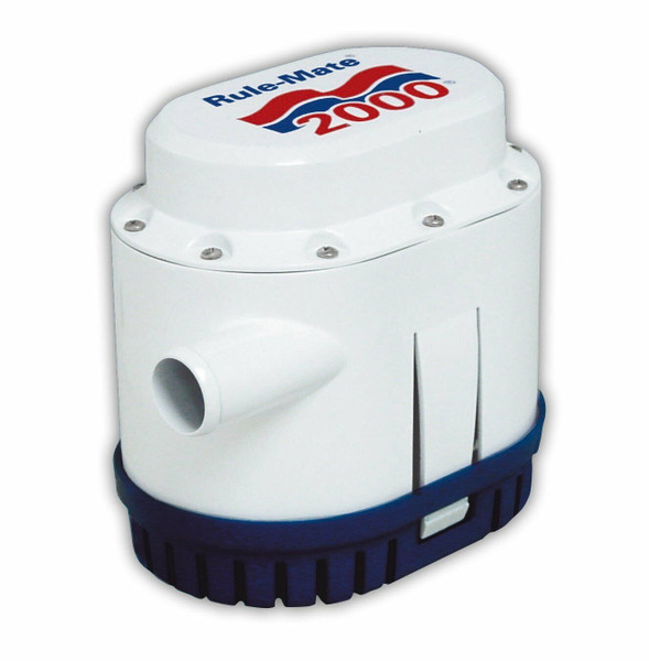 Rule-Mate RM2000A Automated Bilge Pump, No Float Switch Required, 2000 GPH, 1...
