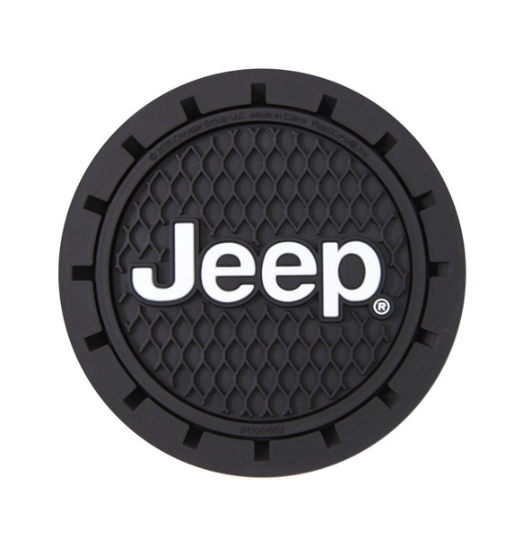 Plasticolor 000652R01 Jeep Logo Auto Car Truck SUV Cup Holder Coaster 2-Pack ,