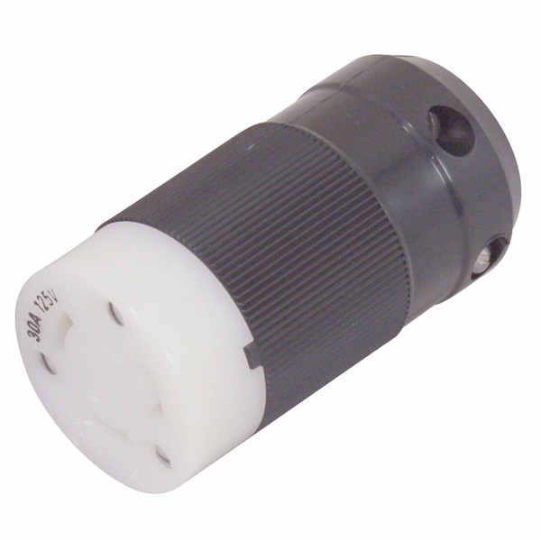 Marinco Plug Recp 3-Prong 12V/110Ac Loc King