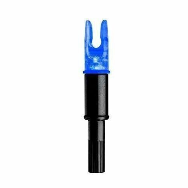 New Archery Products NAP Thunderglo Illuminated Nocks, Blue 3 Pack - Bright L...