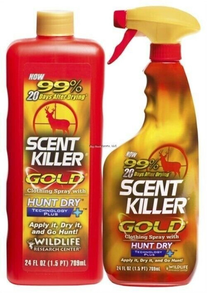 Wildlife Scent Killer Clothing/Boot Gold Combo 24 Spray/24 Refill Bottle 1259