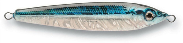 P-Line Holographic Laser Minnow Fishing Jig Lure 1/2 Oz Silver Blue PLM1/2-02