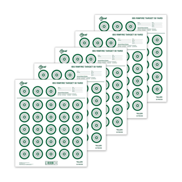 Allen Co. 15582: Ibs Rimfire Target, 25 Pack
